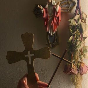 Two wall decor crosses